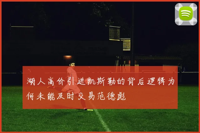 湖人高价引进凯斯勒的背后逻辑为何未能及时交易范德彪